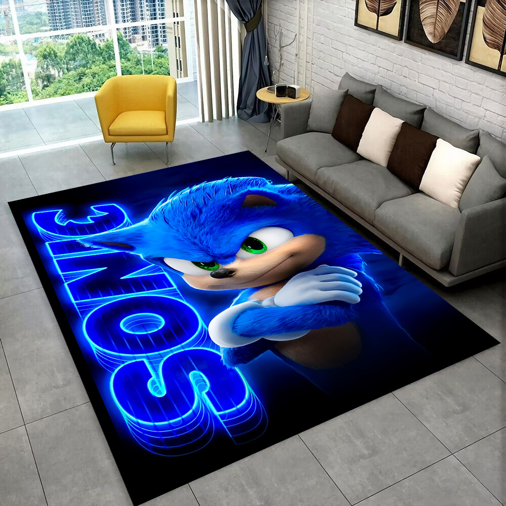 3D S-Sonik 漫画レトロエリアラグ、カーペットラグ、 - Kids Outdoor Play Area のレビューと価格